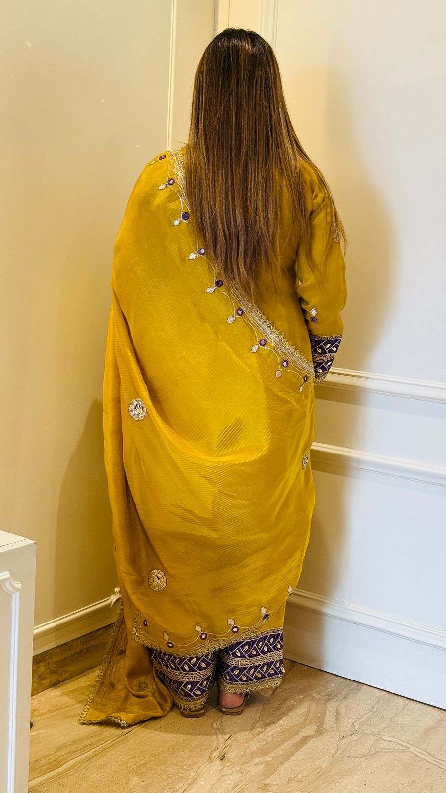 Twinkle Stone Lurex Suit Set (Mustard, Purple, Blue)